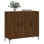 Aparador de madera de ingeniería marrón roble 90x34x80 cm de , Aparadores - Ref: Foro24-828115, Precio: 85,10 €, Descuento: %
