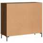 Aparador de madera de ingeniería marrón roble 90x34x80 cm de , Aparadores - Ref: Foro24-828115, Precio: 85,10 €, Descuento: %