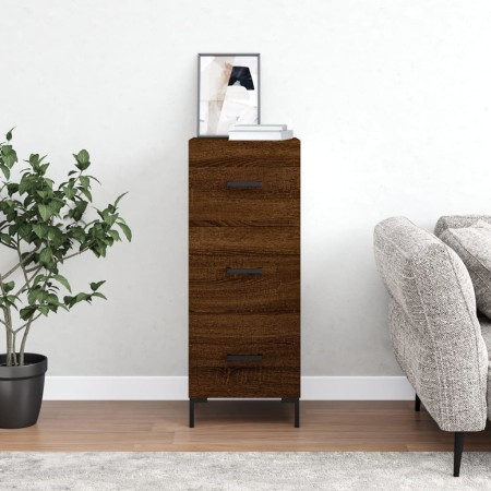 Aparador madera de ingeniería marrón roble 34,5x34x90 cm de , Aparadores - Ref: Foro24-828611, Precio: 74,39 €, Descuento: %