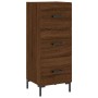 Aparador madera de ingeniería marrón roble 34,5x34x90 cm de , Aparadores - Ref: Foro24-828611, Precio: 74,39 €, Descuento: %