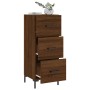 Aparador madera de ingeniería marrón roble 34,5x34x90 cm de , Aparadores - Ref: Foro24-828611, Precio: 74,39 €, Descuento: %