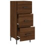 Aparador madera de ingeniería marrón roble 34,5x34x90 cm de , Aparadores - Ref: Foro24-828611, Precio: 74,39 €, Descuento: %