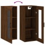 Armario de pared marrón roble 34,5x34x90 cm de , Aparadores - Ref: Foro24-828915, Precio: 53,22 €, Descuento: %