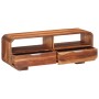 Mueble de TV madera maciza de acacia 110x30x40 cm de , Almacenamiento para CD y DVD - Ref: Foro24-351784, Precio: 223,40 €, D...