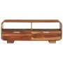 Mueble de TV madera maciza de acacia 110x30x40 cm de , Almacenamiento para CD y DVD - Ref: Foro24-351784, Precio: 223,40 €, D...