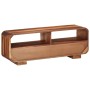 Mueble de TV madera maciza de acacia 110x30x40 cm de , Almacenamiento para CD y DVD - Ref: Foro24-351784, Precio: 223,40 €, D...