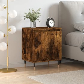 Mesita de noche madera de ingeniería roble ahumado 40x30x50 cm de , Mesitas de noche - Ref: Foro24-826822, Precio: 35,86 €, D...