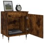 Mesita de noche madera de ingeniería roble ahumado 40x30x50 cm de , Mesitas de noche - Ref: Foro24-826822, Precio: 35,86 €, D...