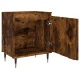 Mesita de noche madera de ingeniería roble ahumado 40x30x50 cm de , Mesitas de noche - Ref: Foro24-826822, Precio: 35,86 €, D...