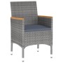 Juego de comedor de jardín 3 piezas ratán sintético gris de vidaXL, Conjuntos de jardín - Ref: Foro24-3058467, Precio: 195,91...