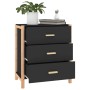 Aparador de madera contrachapada negro 62x38x70 cm de , Aparadores - Ref: Foro24-345673, Precio: 101,59 €, Descuento: %