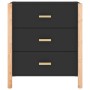Aparador de madera contrachapada negro 62x38x70 cm de , Aparadores - Ref: Foro24-345673, Precio: 101,59 €, Descuento: %