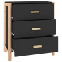 Aparador de madera contrachapada negro 62x38x70 cm de , Aparadores - Ref: Foro24-345673, Precio: 101,59 €, Descuento: %