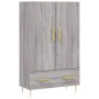 Aparador alto madera de ingeniería gris Sonoma 69,5x31x115 cm de , Aparadores - Ref: Foro24-828226, Precio: 89,81 €, Descuent...