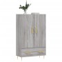 Aparador alto madera de ingeniería gris Sonoma 69,5x31x115 cm de , Aparadores - Ref: Foro24-828226, Precio: 89,81 €, Descuent...