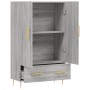 Aparador alto madera de ingeniería gris Sonoma 69,5x31x115 cm de , Aparadores - Ref: Foro24-828226, Precio: 89,81 €, Descuent...