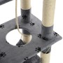 Rascador para gatos con poste de sisal 140 cm huellas gris de , Mobiliario para gatos - Ref: Foro24-170584, Precio: 96,22 €, ...