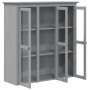 Armario con puertas de vidrio BODO madera maciza pino gris de , Aparadores - Ref: Foro24-355079, Precio: 276,69 €, Descuento: %