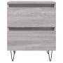Mesita de noche madera de ingeniería gris Sonoma 40x35x50 cm de , Mesitas de noche - Ref: Foro24-826888, Precio: 47,19 €, Des...