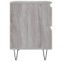 Mesita de noche madera de ingeniería gris Sonoma 40x35x50 cm de , Mesitas de noche - Ref: Foro24-826888, Precio: 47,19 €, Des...