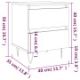 Mesita de noche madera de ingeniería gris Sonoma 40x35x50 cm de , Mesitas de noche - Ref: Foro24-826888, Precio: 47,19 €, Des...