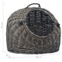 Transportín para gatos sauce natural gris 60x45x45 cm de , Transportines y cajas para mascotas - Ref: Foro24-170906, Precio: ...