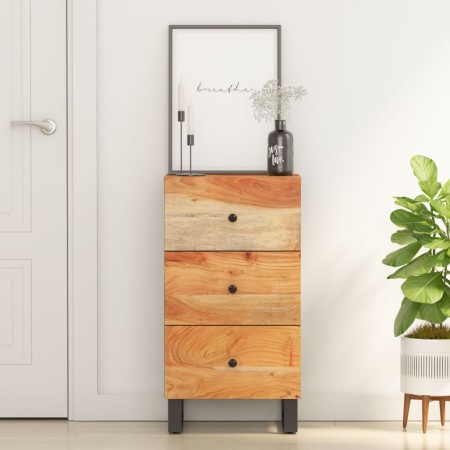 Aparador con 3 cajones madera maciza acacia 40x33,5x75 cm de , Aparadores - Ref: Foro24-352906, Precio: 127,36 €, Descuento: %
