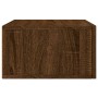 Mesita de noche de pared color roble marrón 35x35x20 cm de , Taquillas y armarios de almacenamiento - Ref: Foro24-829786, Pre...