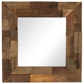 Espejo de madera maciza reciclada 50x50 cm de , Espejos - Ref: Foro24-246304, Precio: 100,30 €, Descuento: %