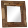 Espejo de madera maciza reciclada 50x50 cm de , Espejos - Ref: Foro24-246304, Precio: 100,30 €, Descuento: %