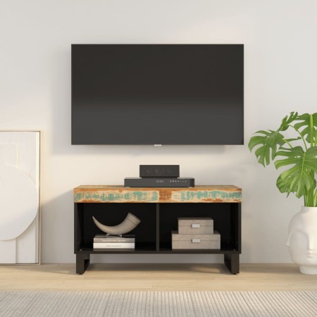 Mueble de TV madera maciza reciclada 85x33x43,5 cm de , Almacenamiento para CD y DVD - Ref: Foro24-352895, Precio: 86,65 €, D...