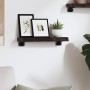 Estante de pared madera roble tratada marrón oscuro 40x10x4 cm de , Estantes y estanterías - Ref: Foro24-363741, Precio: 16,1...