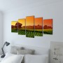Set decorativo de lienzos para la pared modelo prados, 200 x 100 cm de , Carteles, copias y arte visual - Ref: Foro24-241581,...
