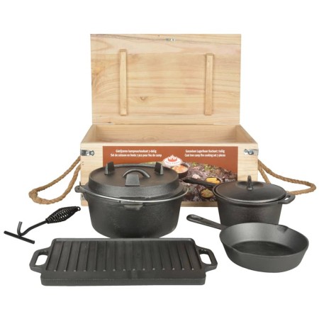 Esschert Design Juego de cocina de camping 7 piezas FF240 de , Vajillas y utensilios de cocina para camping - Ref: Foro24-411...