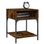 Mesita de noche madera de ingeniería roble ahumado 40x41x50 cm de , Mesitas de noche - Ref: Foro24-825877, Precio: 34,17 €, D...