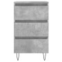 Mesitas noche 2 uds madera ingeniería gris hormigón 40x35x69 cm de , Mesitas de noche - Ref: Foro24-826933, Precio: 95,17 €, ...
