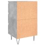 Mesitas noche 2 uds madera ingeniería gris hormigón 40x35x69 cm de , Mesitas de noche - Ref: Foro24-826933, Precio: 95,17 €, ...