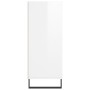 Aparador alto madera de ingeniería blanco brillante 57x35x90 cm de , Aparadores - Ref: Foro24-827238, Precio: 55,19 €, Descue...