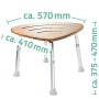 RIDDER Taburete de baño de bambú 150 kg A00502081 de , Asientos y bancos para duchas - Ref: Foro24-421601, Precio: 97,19 €, D...