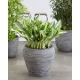 Capi Jarrón Nature Rib cónico gris antracita 42x38 cm KOFZ362 de , Maceteros y jardineras - Ref: Foro24-424216, Precio: 82,38...