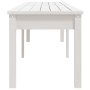 Banco de jardín de 2 plazas madera maciza pino 203,5x44x45 cm de vidaXL, Bancos de jardín - Ref: Foro24-824019, Precio: 106,0...