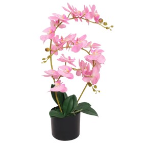 Planta artificial orquídea con macetero 65 cm rosa de , Flora artificial - Ref: Foro24-244424, Precio: 38,95 €, Descuento: %