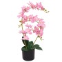 Planta artificial orquídea con macetero 65 cm rosa de , Flora artificial - Ref: Foro24-244424, Precio: 38,95 €, Descuento: %