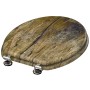 SCHÜTTE Asienro de inodoro SOLID WOOD MDF impreso de , Asientos de inodoros y bidés - Ref: Foro24-435085, Precio: 51,01 €, De...