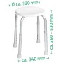 RIDDER Taburete de baño blanco 110 kg A00603101 de , Asientos y bancos para duchas - Ref: Foro24-421608, Precio: 53,02 €, Des...