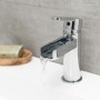 SCHÜTTE Grifo monomando de lavabo con caño en cascada NIAGARA de , Grifos - Ref: Foro24-425795, Precio: 75,69 €, Descuento: %