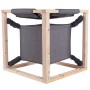 Quapas! Cama para gatos con hamaca Catcube gris M 54x54x54 cm de , Camas para gatos - Ref: Foro24-432081, Precio: 67,12 €, De...