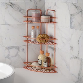 Metaltex Estantería de esquina de ducha de 3 niveles color cobre de , Bandejas de bañera - Ref: Foro24-443451, Precio: 48,57 ...