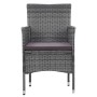 Juego comedor de jardín 3 piezas ratán sintético gris de vidaXL, Conjuntos de jardín - Ref: Foro24-3058479, Precio: 232,68 €,...