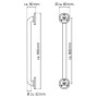 RIDDER B arra de agarrede baño aluminio negro 60 cm de , Asideros de seguridad - Ref: Foro24-429776, Precio: 59,17 €, Descuen...
